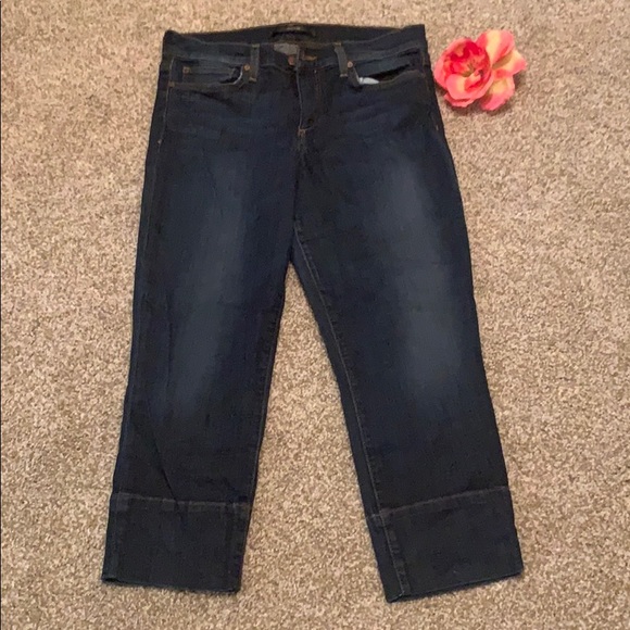 JOES JEANS CROPPED DARK DENIMN - Picture 1 of 2